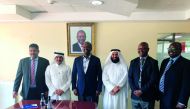 The Members of the Qatari trade delegation to Africa, which included QC board members Mohamed bin Mahdy Al Ahbabi and Dr Mohamed bin Gohar Al Mohamed, posing for a group photo with other dignitaries and officials. During their official visit to Ethiopia a
