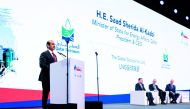H E Saad bin Sherida Al Kaabi, the Minister of State for Energy Affairs and President & CEO of Qatar Petroleum, speaking at the conference’s opening session on the global LNG outlook.