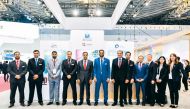 Qatargas officials during the 19th International Conference & Exhibition on Liquefied Natural Gas (LNG2019), in Shanghai.