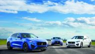 The Levante Range, V8 Trofeo V6 and GranLusso V8GTS are seen in the picture.