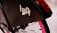 A Lyft bicycle is shown at the Lyft listing on the Nasdaq during an IPO event in Los Angeles, California, March 29, 2019. Reuters/Mike Blake