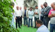 The participants at the workshop organised by Qafco, Agrico, and Yara International ASA at the Hydroponic Trial and Demonstration Center in Al Khor, recently. 