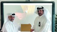 Khalid Jassim Al Jassim, Security, Fire & Safety Manager at Al-Meera Consumer Goods Company, receiving the certificate.