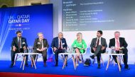 Yousuf Mohammed Al Jaida (third left), CEO of Qatar Financial Centre, during a panel discussion on ‘Qatar Day’ held in London.
