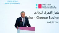 Panagiotis Mihalos, Chairman of Greece-Qatar Business Council, addressing at the Council’s meeting held in Doha.