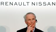 FILE PHOTO: Renault Chairman Jean-Dominique Senard attends a Renault, Nissan and Mitsubishi chiefs' joint news conference in Yokohama, Japan, March 12, 2019. REUTERS/Kim Kyung-Hoon