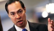 Former HUD Secretary and Democratic presidential candidate Julian Castro speaks to the media the morning after participating in the first US 2020 presidential election Democratic candidates debate in Miami, Florida, June 27, 2019. Reuters/Mike Segar