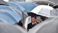 Chinese President Xi Jinping arrives at Kansai airport in Izumisano city, Osaka prefecture, on June 27, 2019 ahead of the G20 Osaka Summit. AFP / Kazuhiro Nogi 