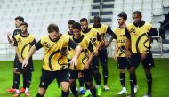 Al Sadd players during a training session in this file picture.