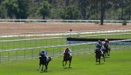 H E Sheikh Mohammed bin Khalifa Al Thani’s Amyr Du Soleil (left) on its way to win the Prix Tidjani (Gr3 / PA) at La Teste De Buch, France, on Friday.