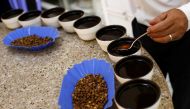 Coffee is being tasted at Simexco Dak Lak Limited coffee company in the town of Di An in Binh Duong province, Vietnam July 8, 2019.  Reuters/Yen Duong
 