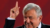 Mexico's President Andres Manuel Lopez Obrador speaks during a news conference at the National Palace in Mexico City, Mexico August 30, 2019. Reuters/Henry Romero
 