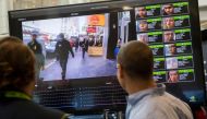 A  facial recognition system for law enforcement during the NVIDIA GPU Technology Conference. AFP file photo /Saul Loeb