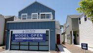 Newly constructed single family homes are shown for sale in Encinitas, California, U.S., July 31, 2019. Reuters/Mike Blake
