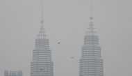 Petronas Twin Towers shrouded in haze. Representational file photo. Reuters.