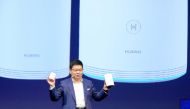 A senior official of Huawei unveiling the company’s new-generation ‘Huawei WiFi Q2 Pro’ at the recently concluded 2019 IFA event in Berlin, Germany.