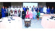 The participants and the officials during the Investor Relations (IR) training program, yesterday.