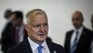 Governor of the Bank of Finland Olli Rehn attends the informal meeting of ministers for economic and financial affairs (ECOFIN) and Eurogroup in Helsinki, Finland, 13 September 2019. Lehtikuva/Emmi Korhonen