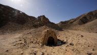 An installation representing a cave on Mars is seen at the C-Space Project Mars simulation base in the Gobi Desert outside Jinchang, Gansu Province, China April 17, 2019. Reuters / Thomas Peter