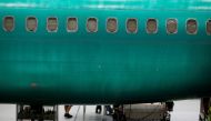 Part of the unpainted fuselage of a 737 Max aircraft at the Boeing factory in Renton, Washington, March 27, 2019. Reuters / Lindsey Wasson