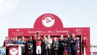 The winners at Qatar Prix de l’Arc de Triomphe 2019. Qatar Airways will be the Official Airline Sponsor of the 2019, 2020 and 2021 editions of the QREC-sponsored Qatar Goodwood Festival and Qatar Prix de l’Arc de Triomphe.
