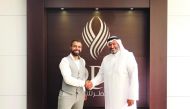 Ali Amin, CEO and Co-Founder of UBI Global, and Ibrahim Al Mannai (right), Executive Director of Advisory & Incubation at Qatar Development Bank, in Doha recently. 