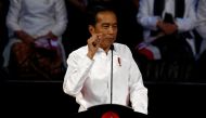 President Joko Widodo delivers a speech in Bogor West, Java province, Indonesia, July 14, 2019. Reuters / Willy Kurniawan.