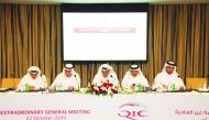QIC Board members during the extraordinary general assembly meeting.