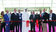 The Turkish Ambassador to Qatar, Fikret Ozer (fourth right), opening the INDEX Qatar 2019 at Doha Exhibition and Convention Center yesterday. Pic: Salim Matramkot/The Peninsula
