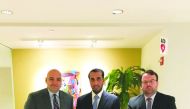 Faisal Al Sahouti (centre), QICDRC CEO with other officials