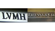  This combination of file photographs created on October 28, 2019, shows (L) the logo of the French luxury goods group LVMH in Paris on September 12, 2002 and (R) The logo of US luxury jewelry and specialty retailer Tiffany & Co. in Venice, north-eastern 