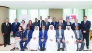 The Qatari Businessmen Association (QBA) members and French officials on the sidelines of the roundtable.
