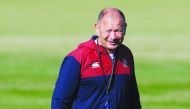 England's head coach Eddie Jones takes part in a training session at Fuchu Asahi Football Park in Tokyo on October 30, 2019, ahead of their Japan 2019 Rugby World Cup final against South Africa. AFP / Odd Andersen
