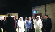 Minister of Commerce and Industry H E Ali bin Ahmed Al Kuwari, US Secretary of Commerce Wilbur Ross and top officials taking a tour of Baladna, in Qatar.