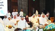 The members of a Qatar Chamber (QC) delegation, which was headed by the Second Vice-Chairman Rashid bin Hamad Al Athba and included board members Mohamed bin Mahdi Al Ahbabi and Abdul Rahman Abdul Jalil Abdul Ghani, attending the GCC Consultative Meeting 