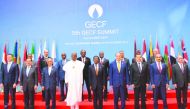 H E Saad Sherida Al Kaabi (second right, front row), the Minister of State for Energy Affairs, with the Heads of State and Government of the GECF on the sidelines of 5th Summit in Malabo, Equatorial Guinea.