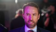 The head coach of England Gareth Southgate arrives for the UEFA Euro 2020 football competition final draw in Bucharest on November 30, 2019. / AFP / Andrei PUNGOVSCHI