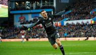 Leicester City's Jamie Vardy celebrates scoring their fourth goal during the Premier League match against Aston Villa at  Villa Park, Birmingham, Britain, December 8, 2019. Reuters/Eddie Keogh