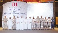  The Qatar Steel officials during the event.