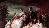 Queen Victoria, Prince Albert, and their children as idealized family.  (Franz Xaver Winterhalter / Royal Collection / Buckingham Palace)  