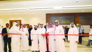 Senior officials, including top executives of Al Meera Consumer Goods Company, cutting a ribbon to mark the official opening of Al Meera’s Rawdat Al Hamama branch, yesterday. This is the 53rd shopping centre of the retail giant in Qatar.