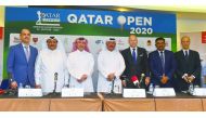 FROM LEFT: Youssef Berchid, Country Manager - Royal Air Maroc Qatar; Said Al Hajri, General Manager of Ali Bin Ali, GSA, Royal Air Maroc Qatar; Mohammed Faisal Al Naimi, Tournament Director; Fahad Nasser Al Naimi, General Secretary of Qatar Golf Associati