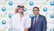 Nasser Al-Misnad (left), CEO, Damaan Islamic Insurance Company, and D. Anand, QIB’s General Manager - Personal Banking Group during the event.