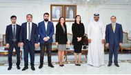 Qatar Chamber First Vice-Chairman, Mohamed bin Ahmed bin Towar Al Kuwari, with Azerbaijan’s delegation.