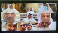 Some of the participants who attended the online meeting organised by the Qatar Chamber, yesterday. 