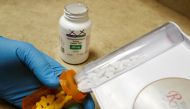 The drug hydroxychloroquine is displayed by a pharmacist at a pharmacy in Provo, Utah, U.S. REUTERS / George Frey / File Photo
