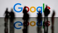 In this file illustration picture the US multinational technology and Internet-related services company Google logo is seen on February 14, 2020 in Brussels. / AFP / Kenzo TRIBOUILLARD