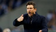 FILE PHOTO: Soccer Football - Champions League - Round of 16 Second Leg - FC Porto v AS Roma - Estadio do Dragao, Porto, Portugal - March 6, 2019 AS Roma coach Eusebio Di Francesco during the match REUTERS/Pedro Nunes/File Photo
