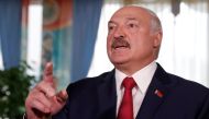 FILE PHOTO: Belarusian President Alexander Lukashenko addresses the media after casting his vote during the parliamentary election in Minsk, Belarus November 17, 2019. REUTERS/Vasily Fedosenko