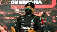 August 16, 2020 Mercedes' Valtteri Bottas during a press conference after the race FIA/Handout via REUTERS 